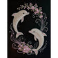 DIY Pearl Painting With Frame - Handmade Self-Adhesive Pearls - Dolphin (30*40cm)