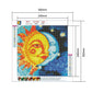 Diamond Painting - Full Round - Sun & Moon Face