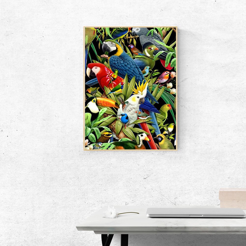 Diamond Painting - Full Round - Parrots