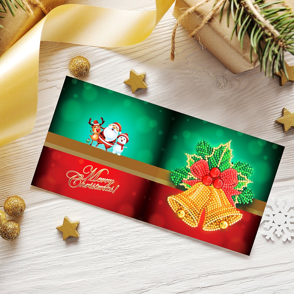 DIY Diamond Painting Greeting Card - Christmas Bell