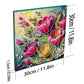 DIY Pearl Painting With Frame - Handmade Self-Adhesive Pearls - Tulip (30*30cm)