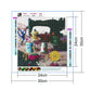 Diamond Painting - Full Round - Cartoon Sewing Machine