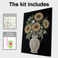 DIY Pearl Painting With Frame - Handmade Self-Adhesive Pearls - Sunflower Pearl Vase (30*40cm)