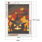 Diamond Painting - Full Round - Halloween Angry Pumpkin