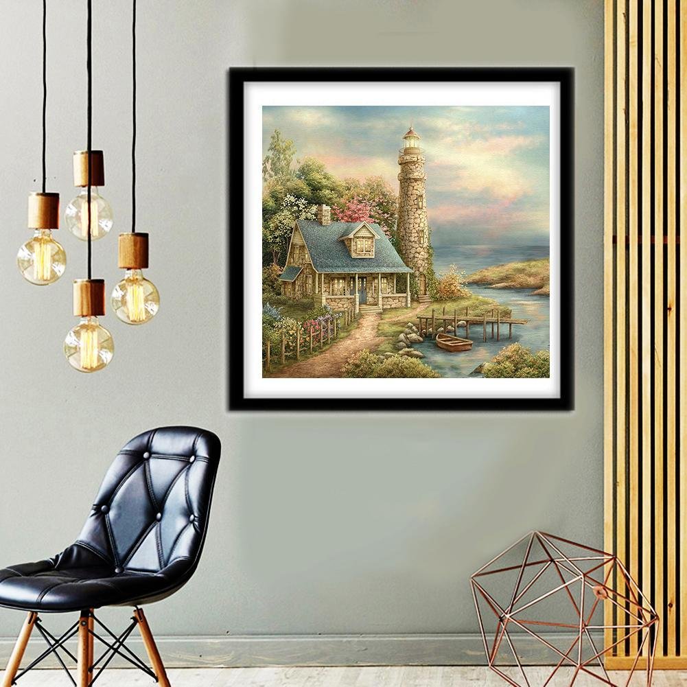 Diamond Painting - Full Round - Lighthouse View