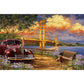 5D Diy Diamond Painting Kit Full Round Beads Car Bridge River