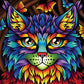 Diamond Painting - Full Round - Colorful Cat