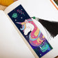 2pcs Diamond Painting Bookmark DIY Unicorns Leather Tassel Book Marks Craft