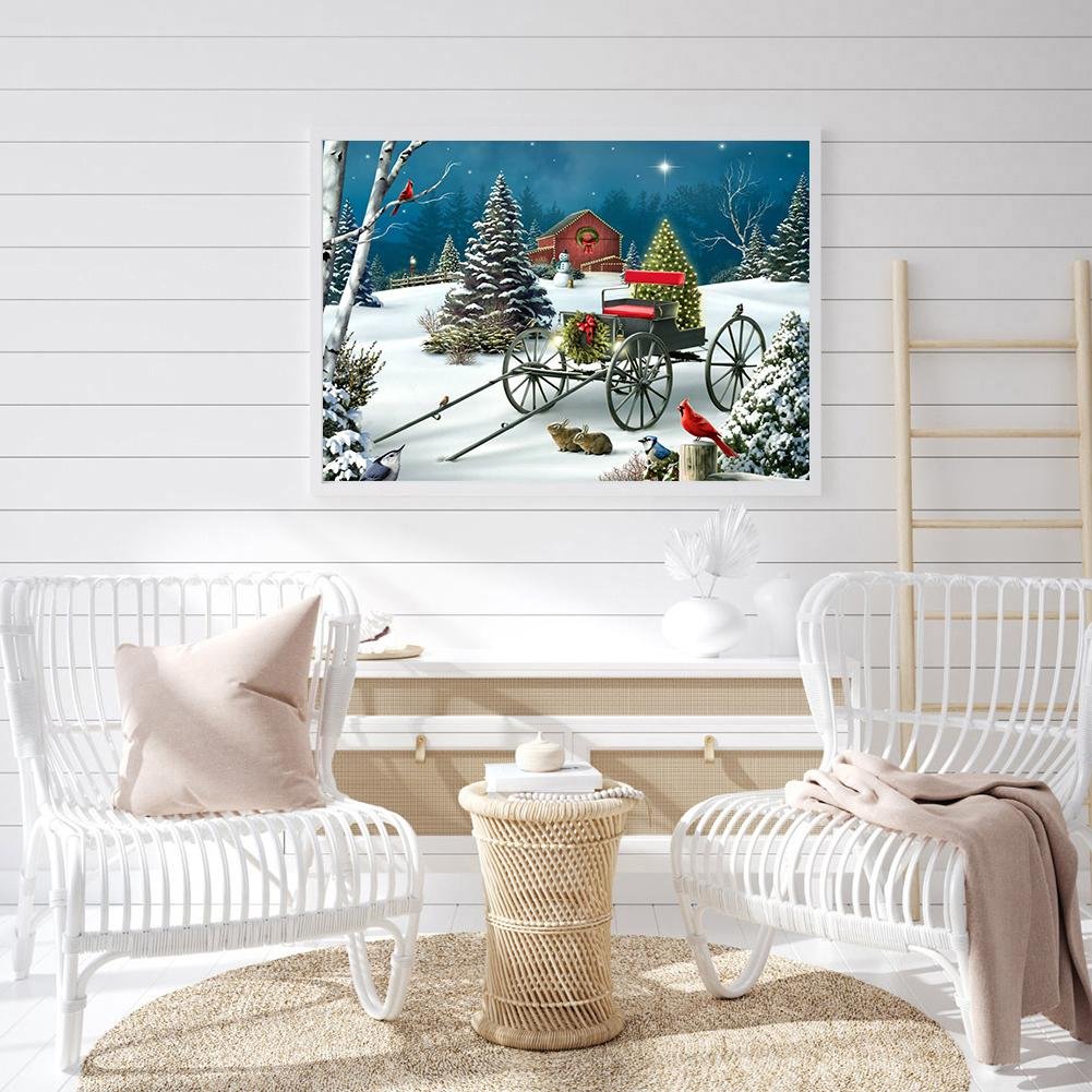 Diamond Painting - Full Round - Christmas Carriage