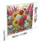 DIY Pearl Painting With Frame - Handmade Self - Adhesive Pearls - Flowers (30*30cm)