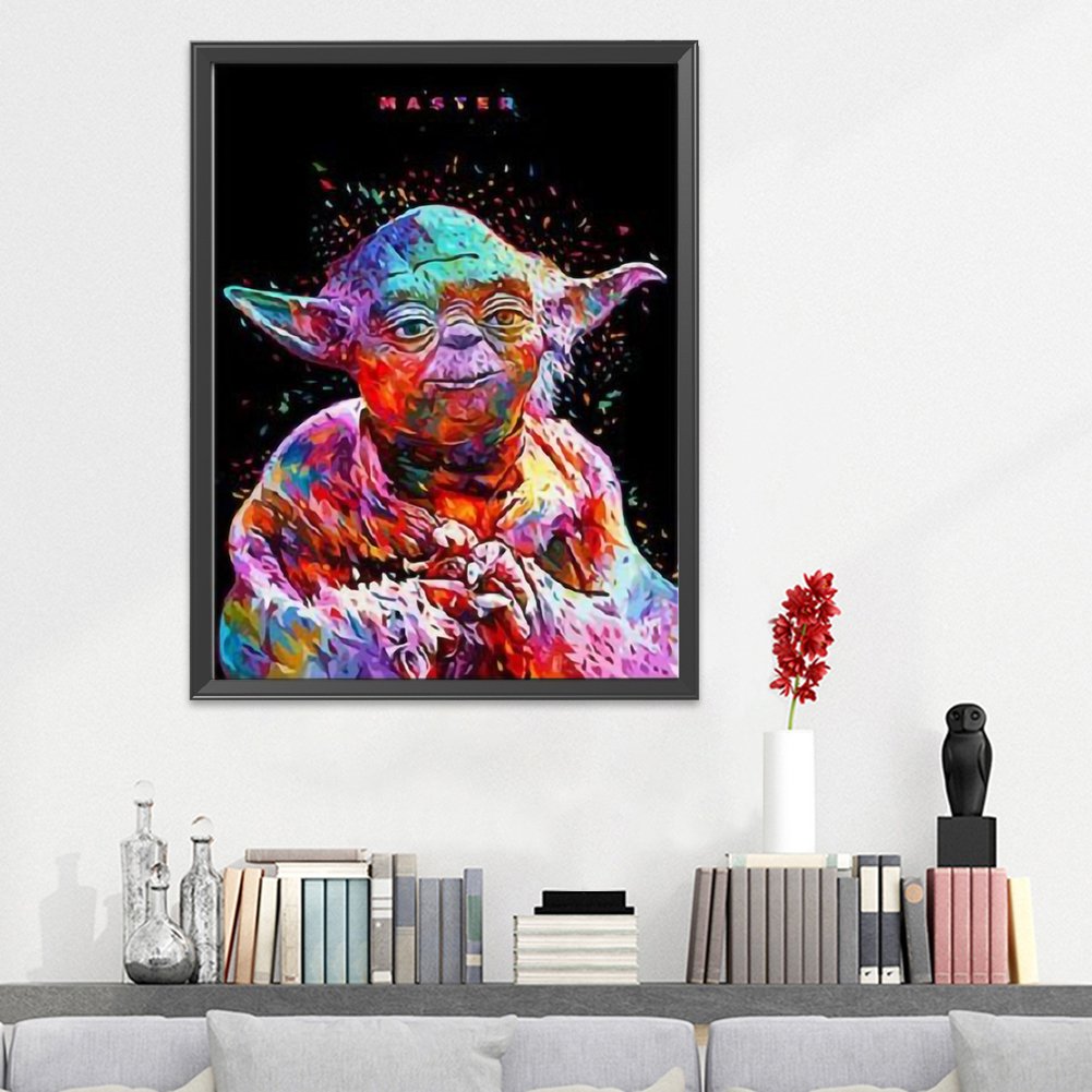 11CT Stamped Cross Stitch - Yoda(30*40CM)