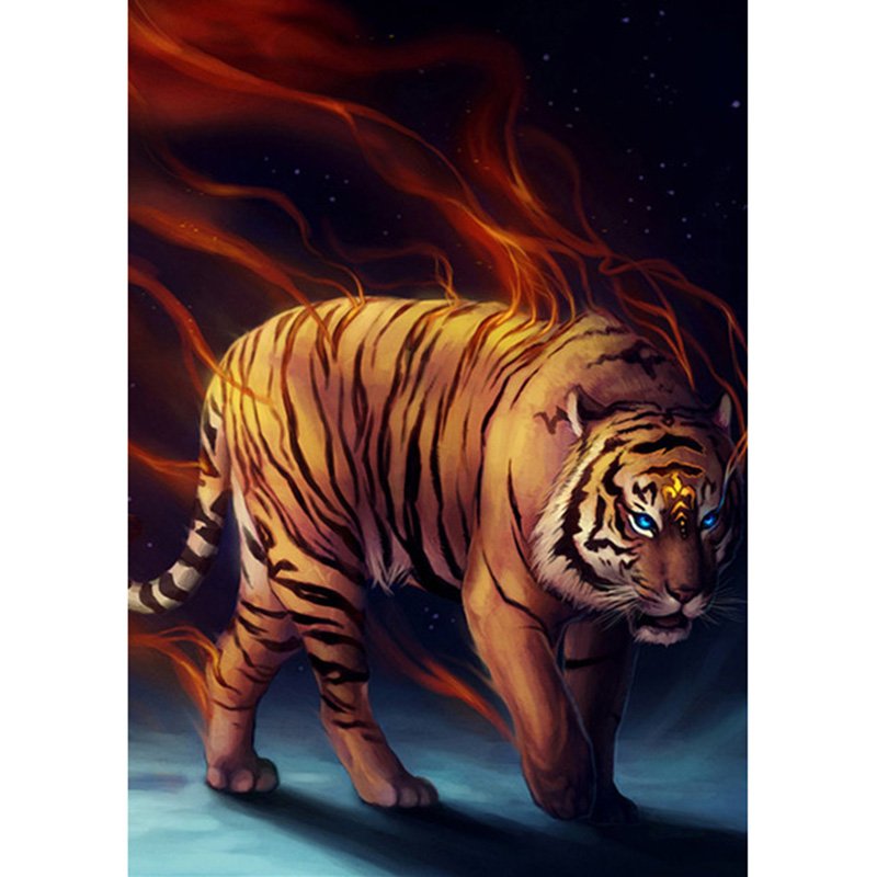 Tiger Diamond Mosaic Embroidery Kit 