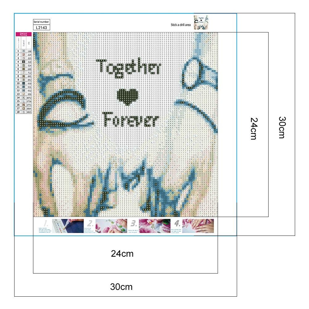 Diamond Painting - Full Round - Holding Hands
