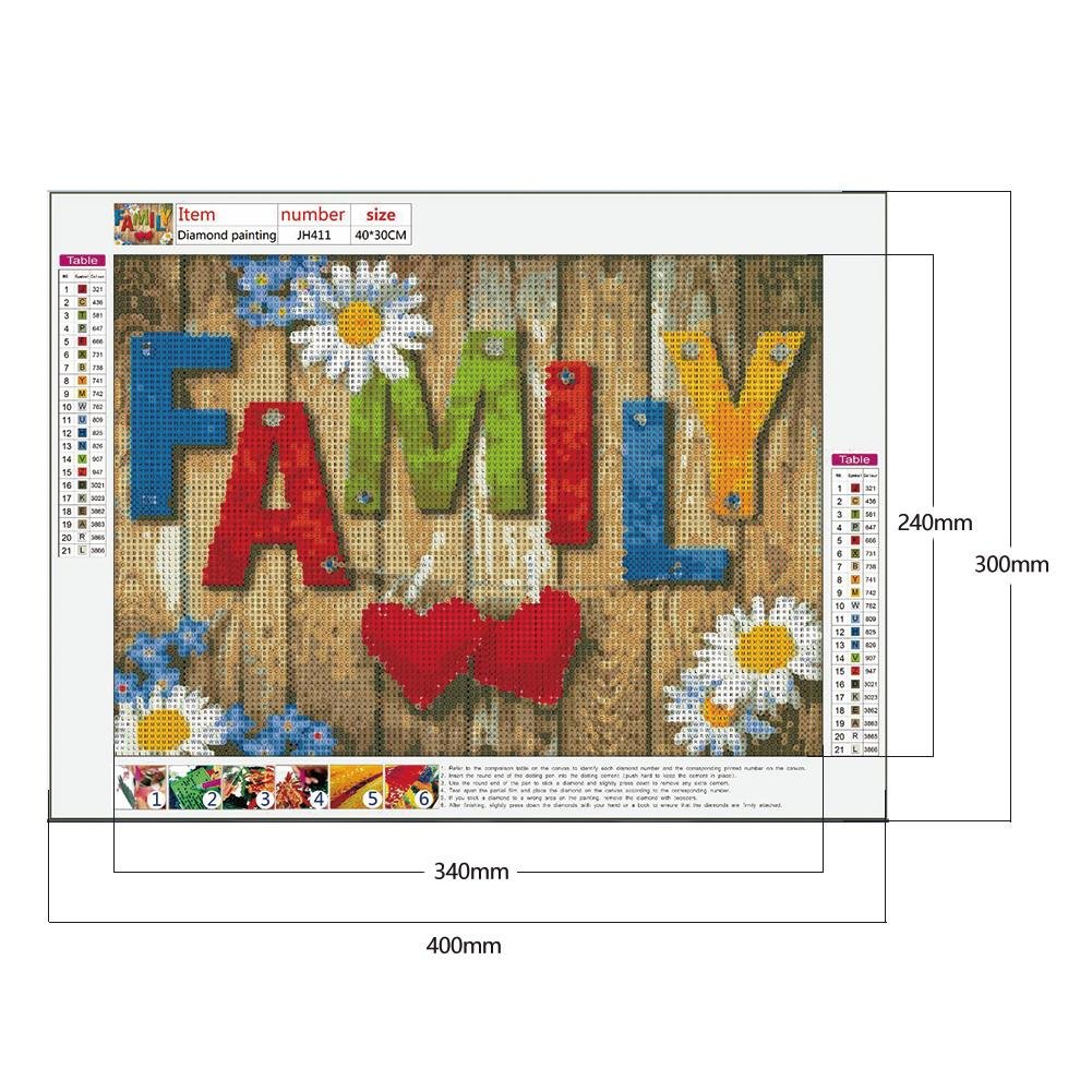 Diamond Painting - Full Round - Family