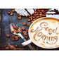 5D Diy Diamond Painting Kit Full Round Beads Coffee