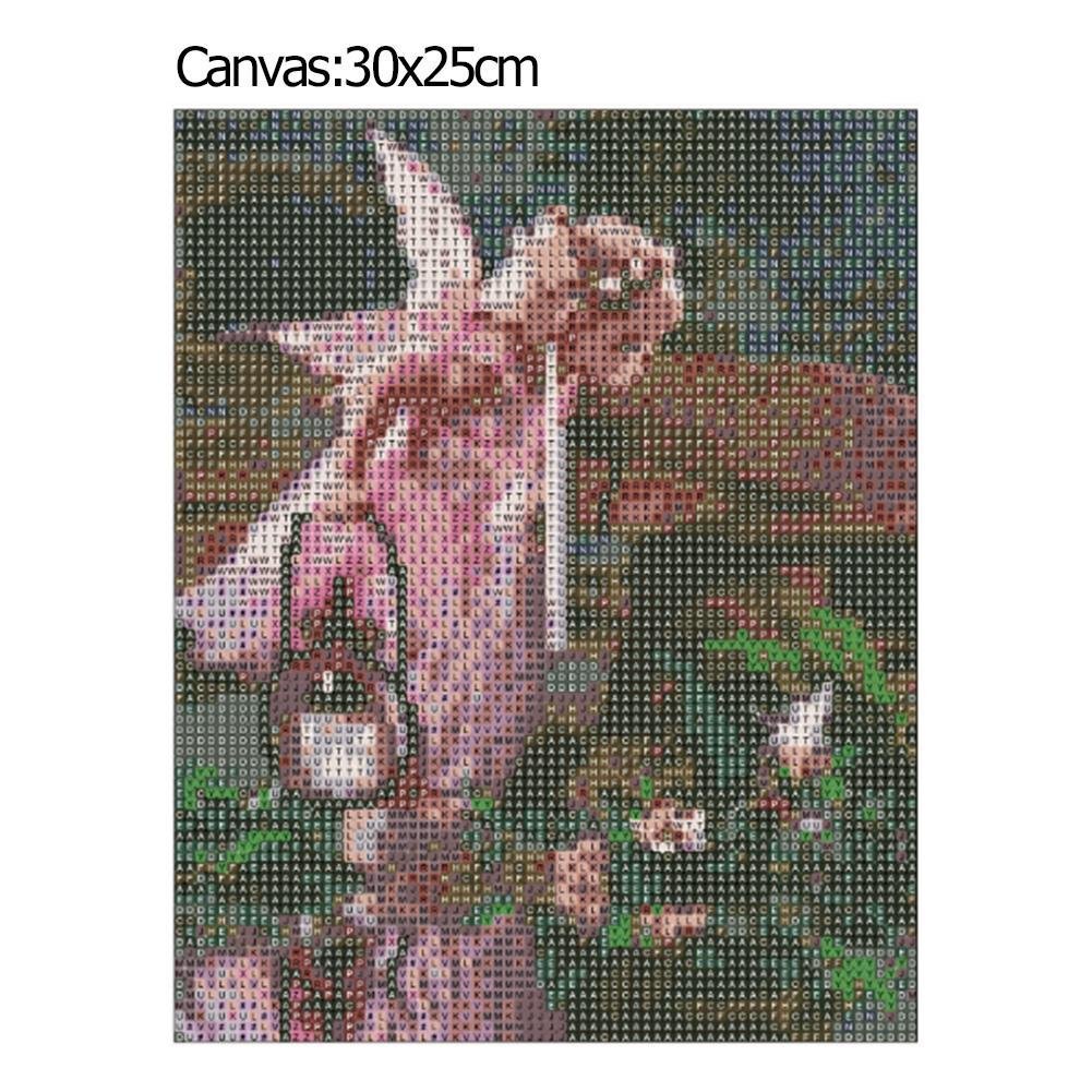 Diamond Painting - Full Round - Little Pink Angle