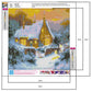 5D Diy Diamond Painting Kit - Full Round - Snow House