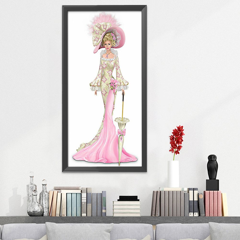 14ct Stamped Cross Stitch - Noblewoman(36*66cm) D