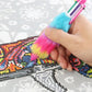 1pc Feather Duster DIY Diamond Painting Point Drill Pen Random Color