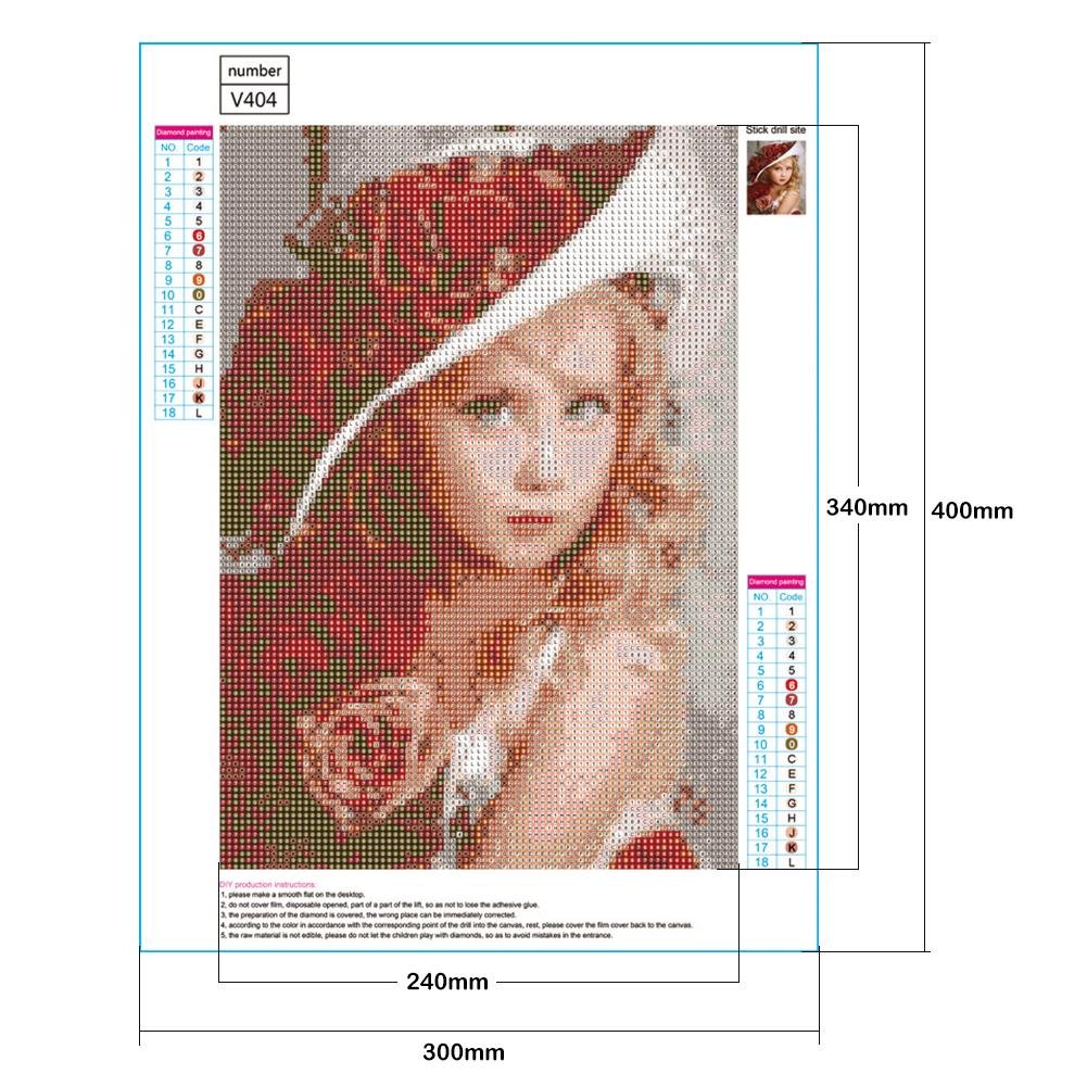 Diamond Painting - Full Round - Beautiful Girl B