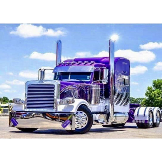 5D Diy Diamond Painting Kit Full Round Beads Vehicle in Farm