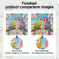 DIY Pearl Painting With Frame - Handmade Self-Adhesive Pearls - Birds (25*25cm)