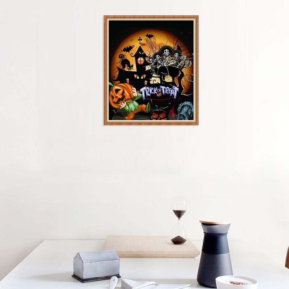 5D DIY Diamond Painting Kit - Full Round - Halloween House