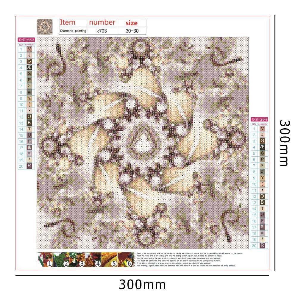Diamond Painting - Full Round - Abstract Flower C