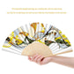 DIY Oil Paint By Number Folding Fan Art Craft Ginkgo Leaf
