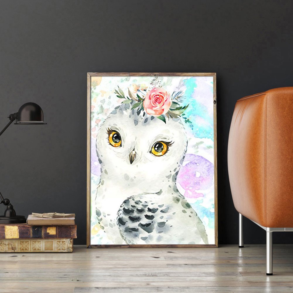 Diamond Painting - Full Round - Owl 4
