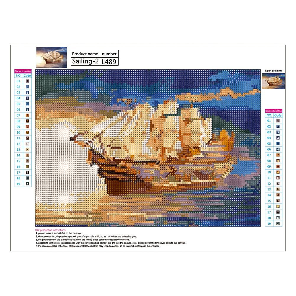 Diamond Painting - Full Round - Sun Ship