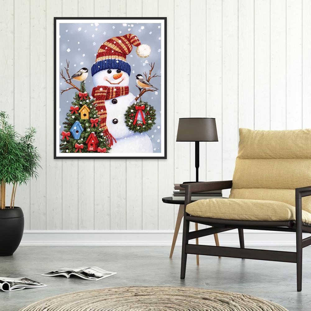 Diamond Painting - Full Round - Snowman O