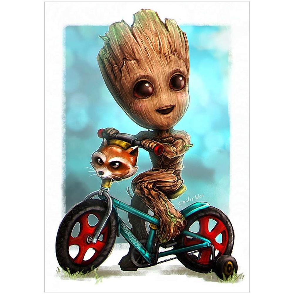 5D Diy Diamond Painting Kit Full Round Beads Groot