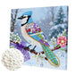 DIY Pearl Painting With Frame - Handmade Self-Adhesive Pearls - Bird (25*25cm)