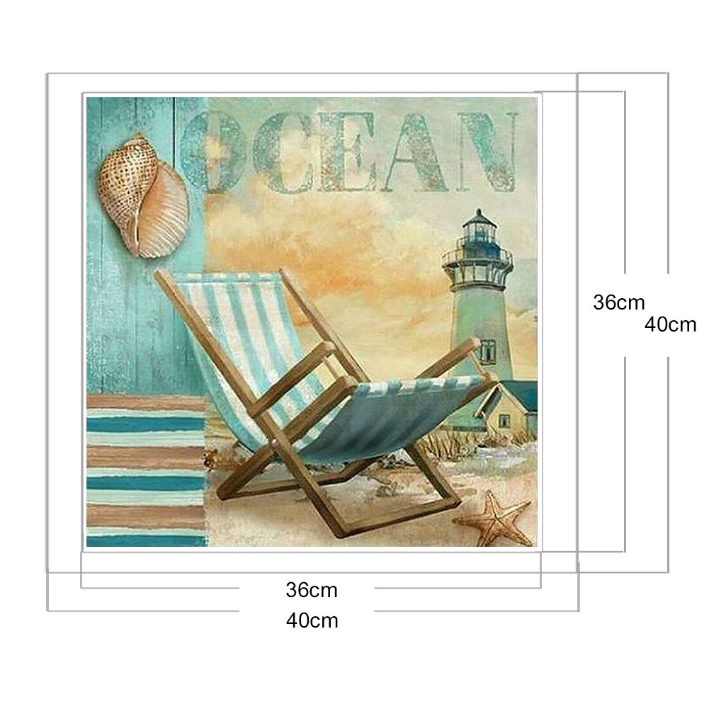 11ct Stamped Cross Stitch - Seaside (40*40cm) A