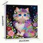 DIY Pearl Painting With Frame - Handmade Self-Adhesive Pearls - Cat (25*25cm) C