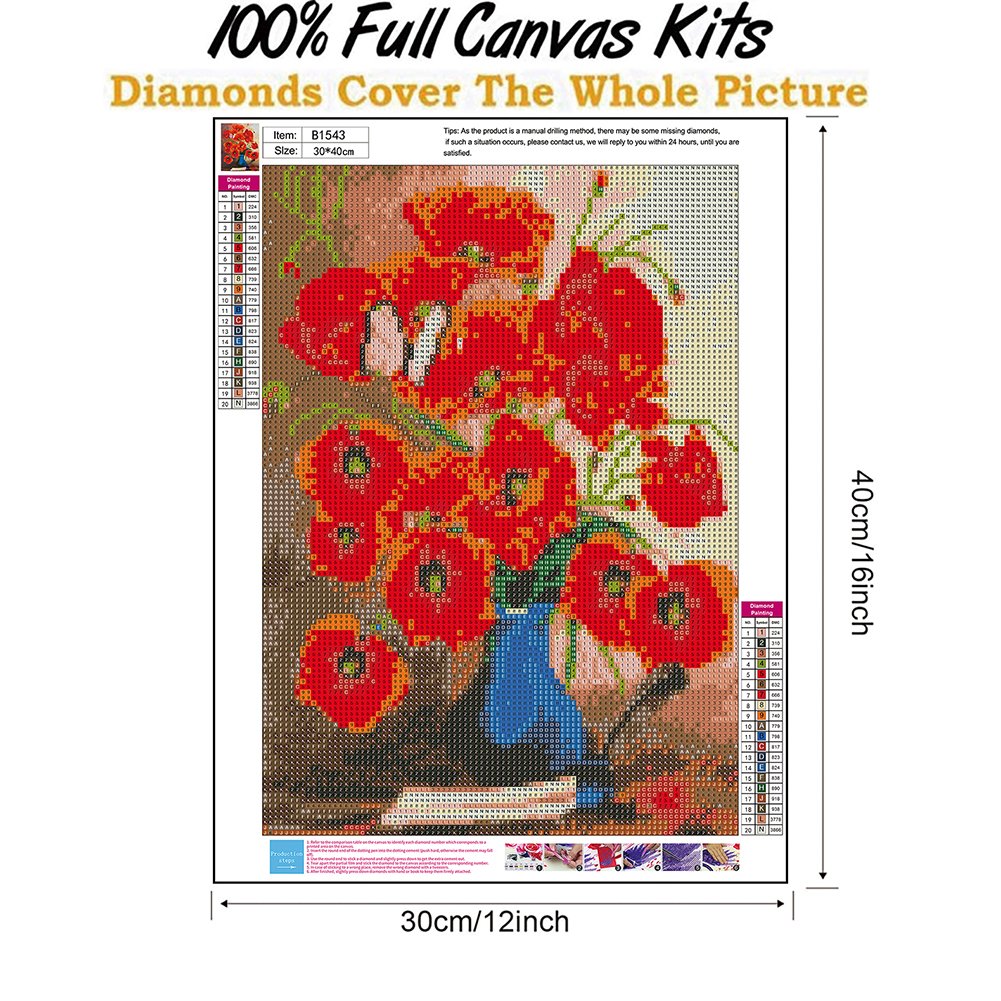 Diamond Painting - Full Round - Blossom Flowers B