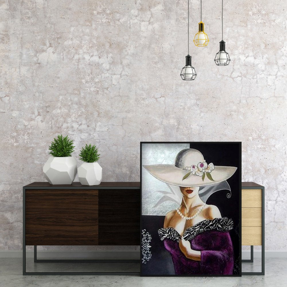 Diamond Painting - Full Round - Elegant Lady