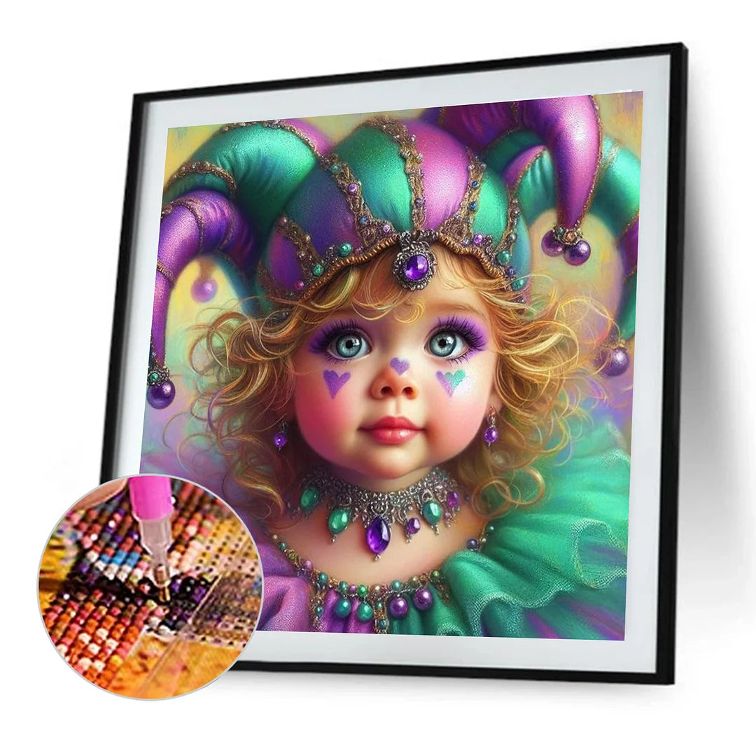 Diamond Painting - Full Round / Square - Little Clown Kiddo