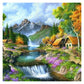 11CT Stamped Cross Stitch Countryside Quilting Fabric (50*50CM)