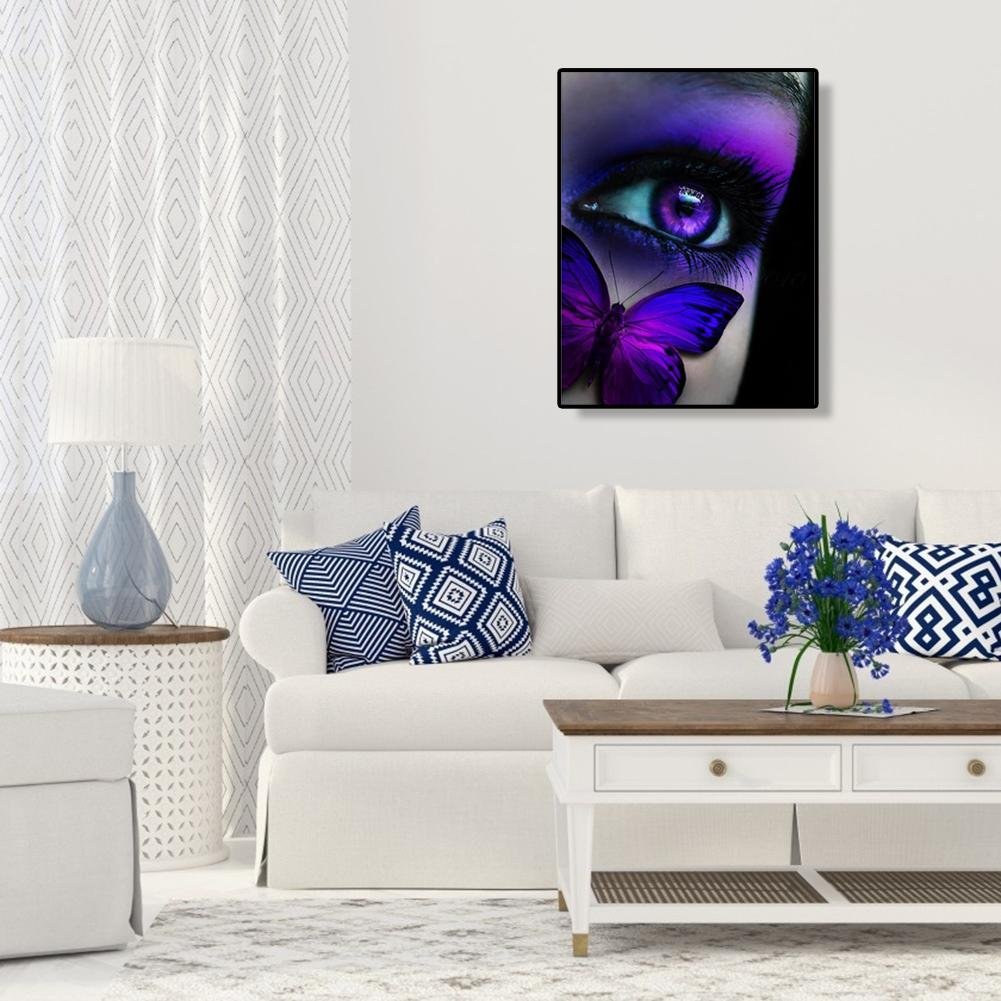 Diamond Painting - Full Round - Purple Eye