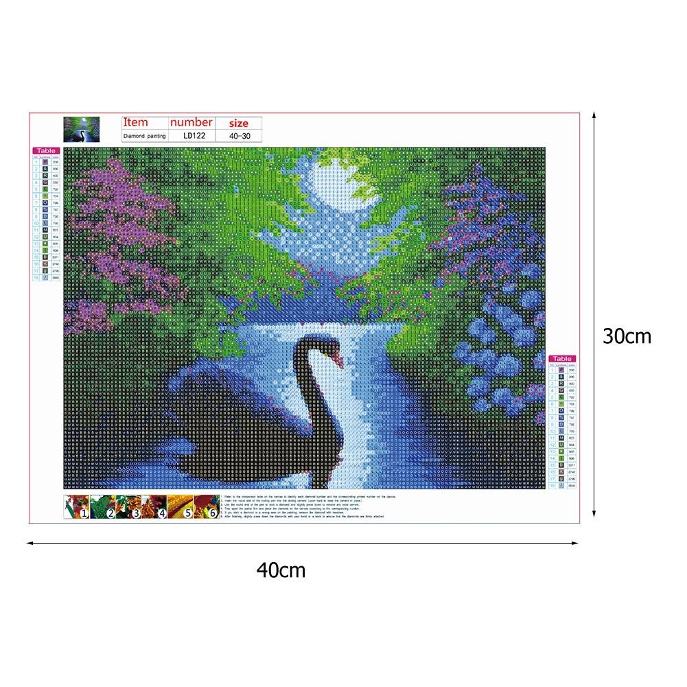 Diamond Painting - Full Round - Black Swan