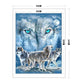 11CT Stamped Cross Stitch - Wolf(40*50CM) B