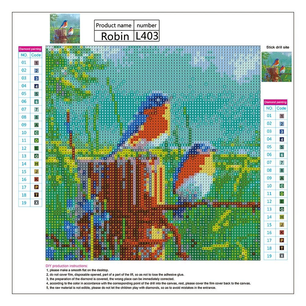 Diamond Painting - Full Round - Colorful Bird