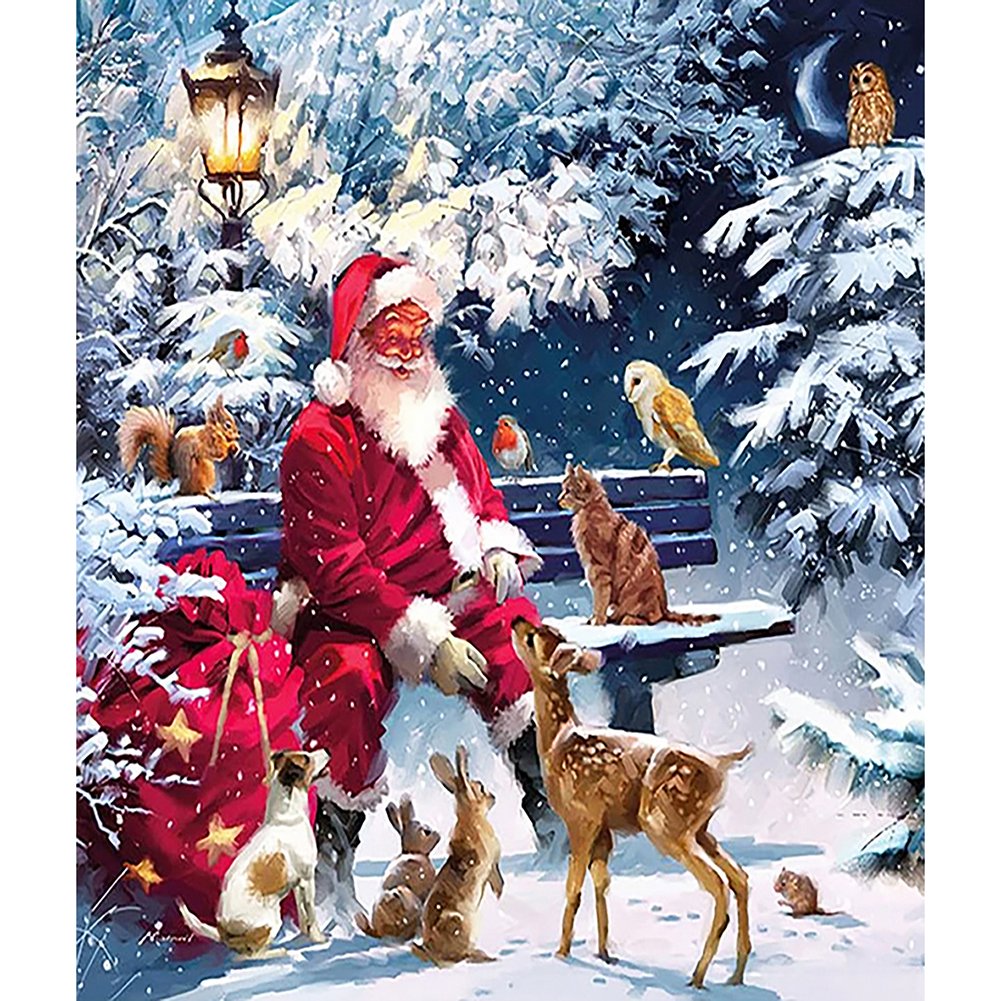 Paint By Number Oil Painting Santa Claus (40*50cm)