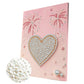 DIY Pearl Painting With Frame - Handmade Self-Adhesive Pearls - Heart (30*40cm) A