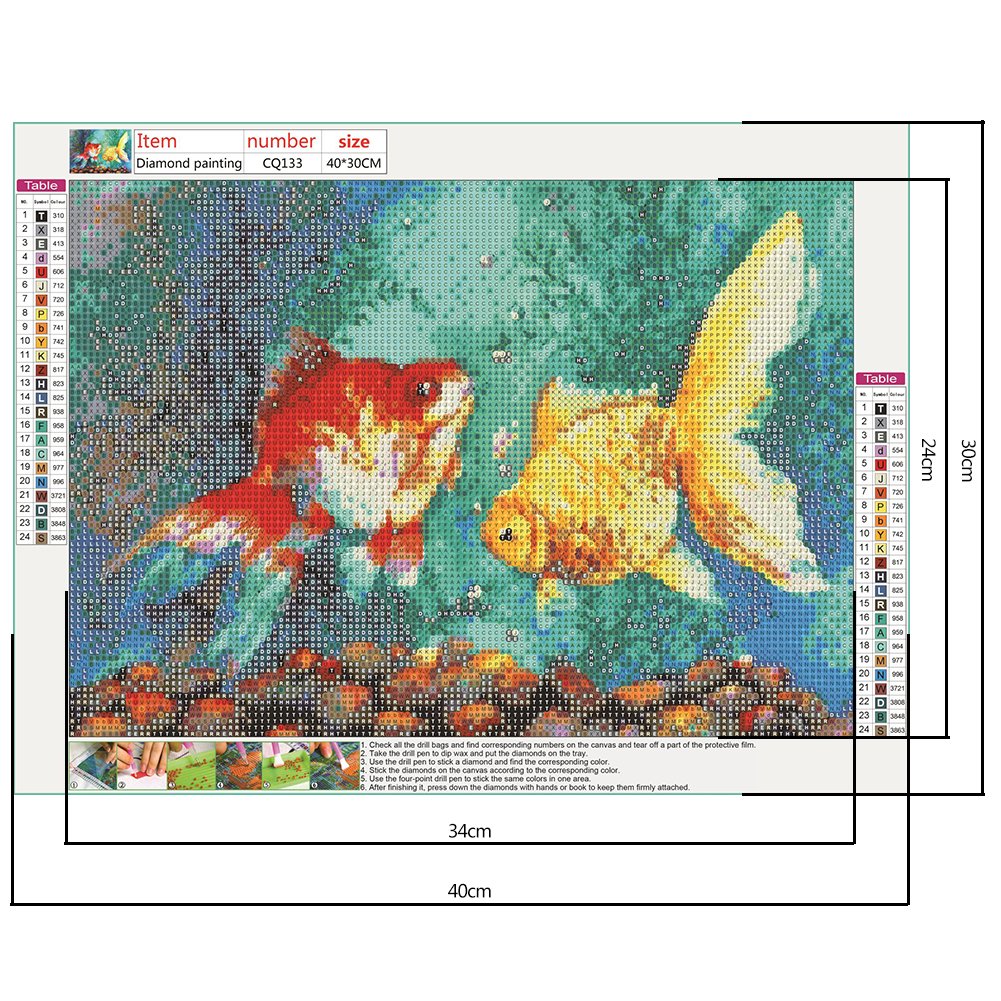 Diamond Painting - Full Round - Fish C