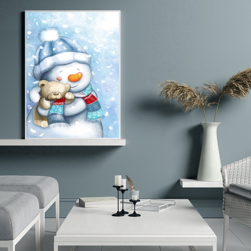 Diamond Painting - Full Round - Snowman D