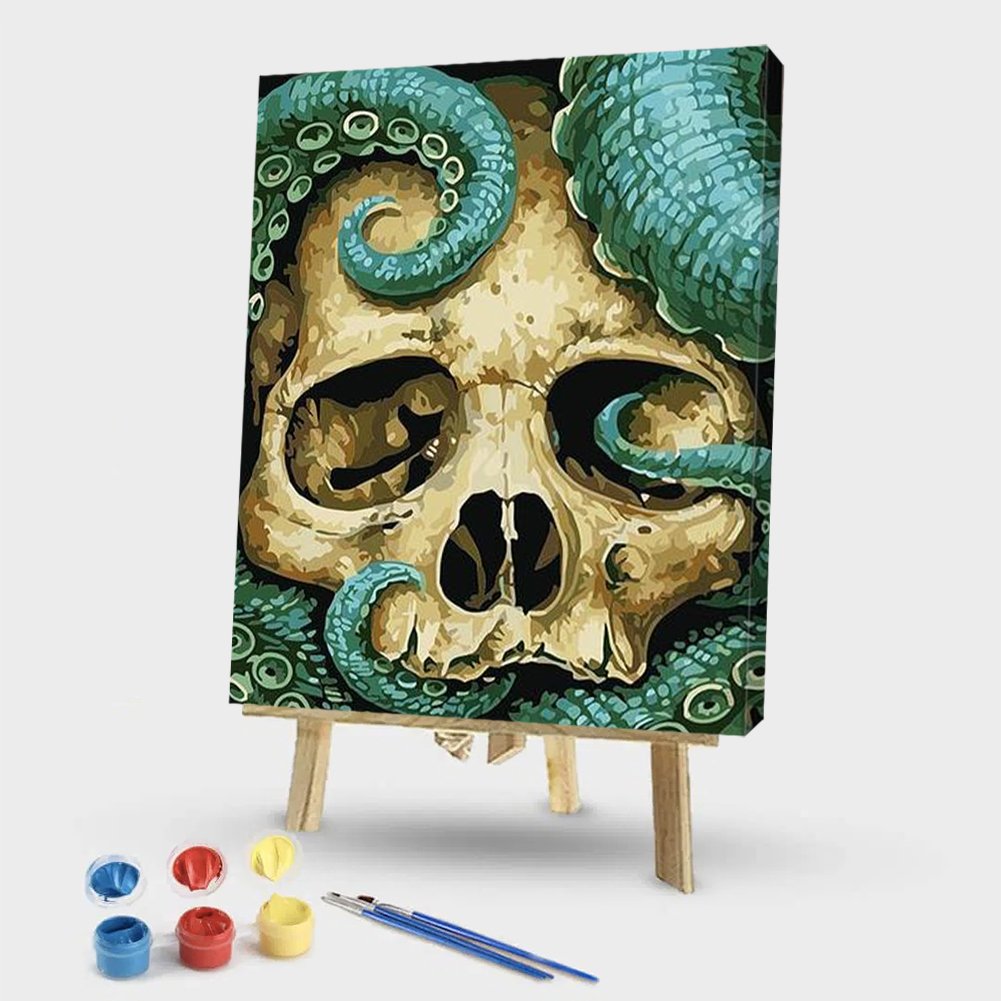 Paint By Number - Oil Painting - Skull Head (40*50cm) B