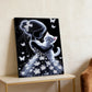 DIY Pearl Painting With Frame - Handmade Self-Adhesive Pearls - Girl and Cat (30*40cm)